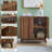 30.7"Mid Century 2-Door Accent Cabinet-1881652385