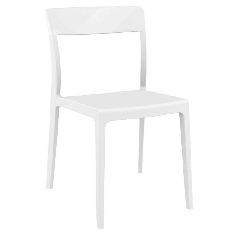 Chaise de terrasse empilable Kliebert, Noir / rouge transparent