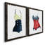 Peinture rétro sur toile I - 2 pièces encadrées-644515733-644515735