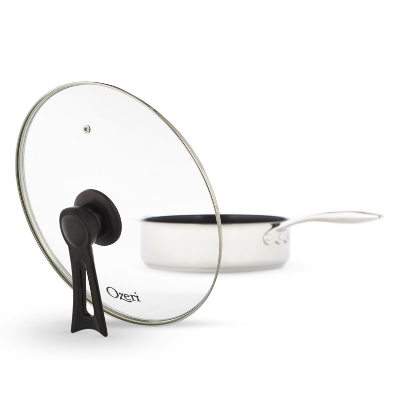 Ozeri Free-Standing Pan Lid, in Tempered Glass, 8 Inch