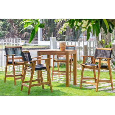 Panama Jack Laguna 5Piece Barstool Pub Dining Set