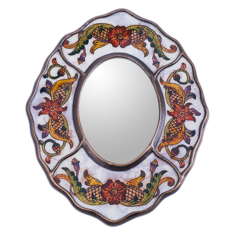 Umaiza Flat Mirror, White