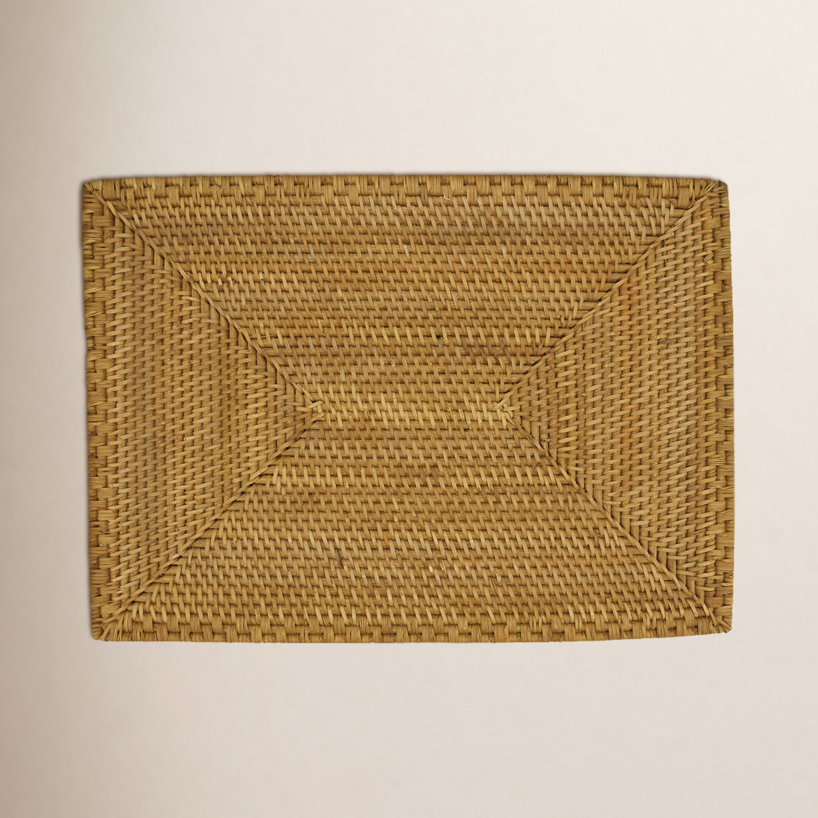 Avignon Collection Avignon Rattan Placemat, Caramel