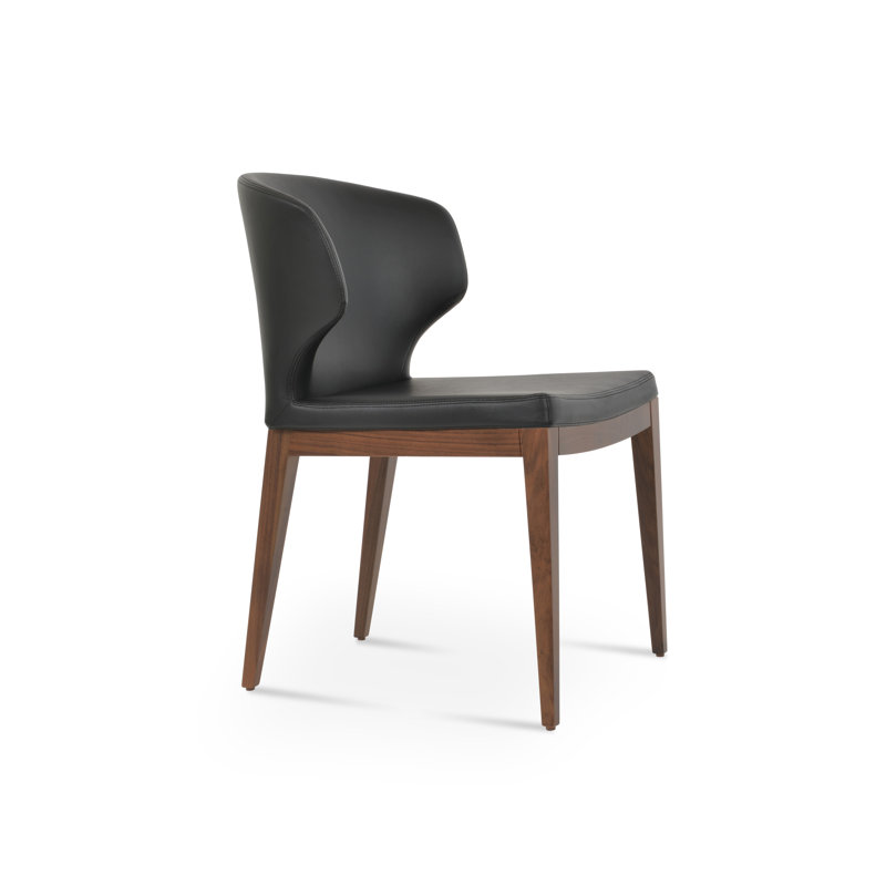 Chaise en bois Amed Plus, Noir, noir, noir, noir, Noyer