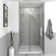44" W x 76" H Pivot Semi-Frameless Shower Door with TruMotion Technology