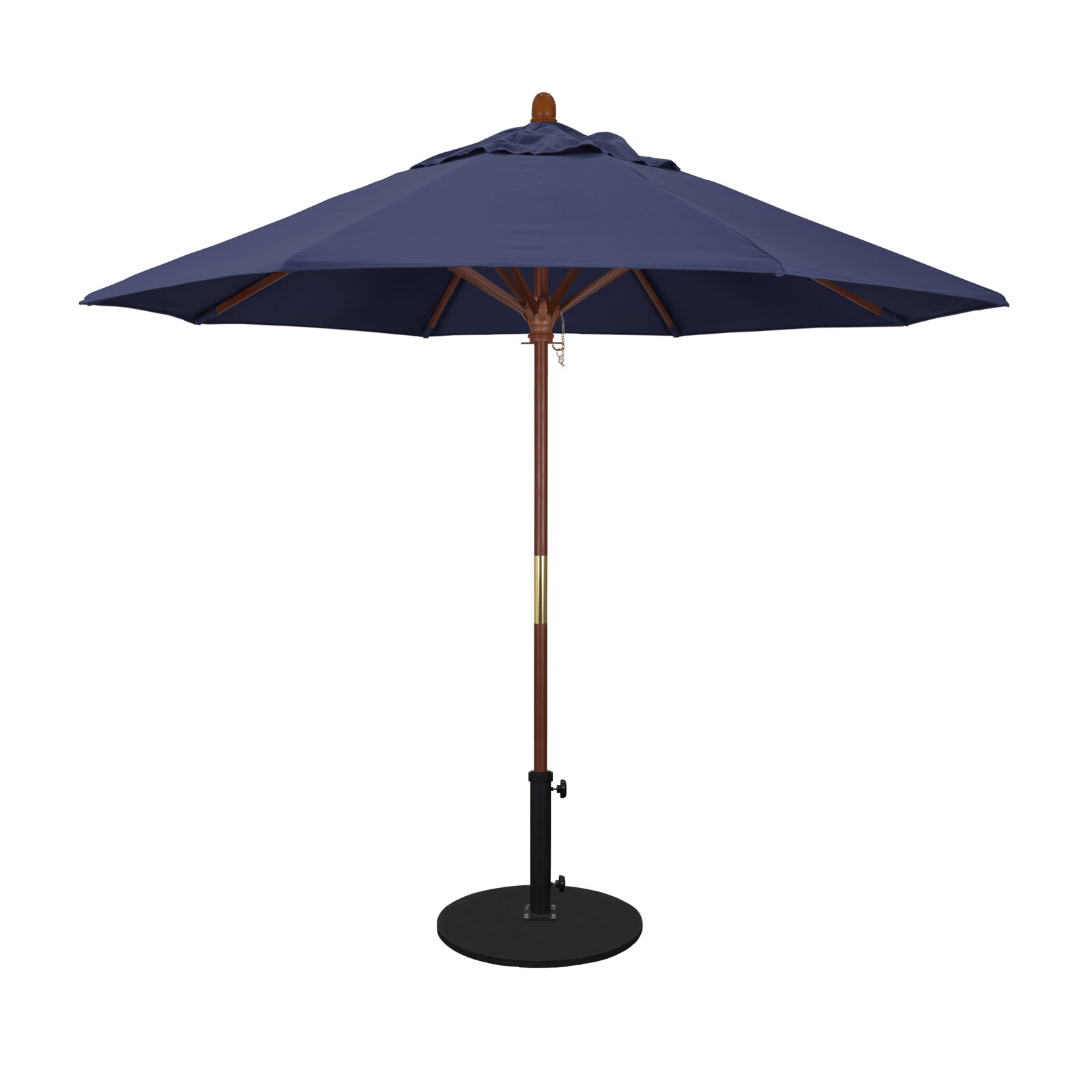 Manford 108'' Outdoor Umbrella, Navy Blue- Olefin