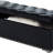 Mandra Black Velvet Storage Bench With Metal Legs