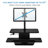 Mount-It! Height Adjustable Standing Desk Converter with Monitor Mount, Workstation w/ Keyboard Tray