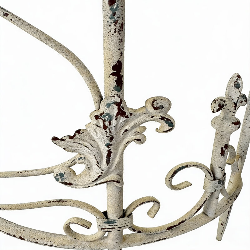 Treillis en fer durable avec finition blanche antique pour la décoration de jardin