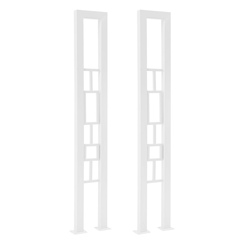 Rampes d'escalier décoratives en forme de U 35,43 po