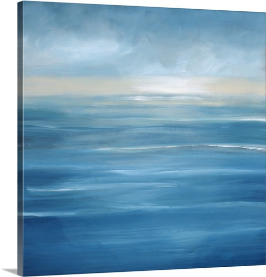«Ocean View» par Byrum, reproduction d'art sur toile, H 10 po x l 10 po x P 1,5 po