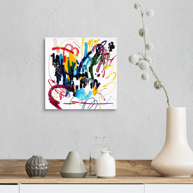 «Live It up» par Joshua Schicker, reproduction d'art graphique sur toile, Toile tendue, H 12 po x l 12 po x P 1,25 po