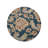 Akain Hand Tufted Wool Eco-Friendly Area Rugs - Round, Blue Color, Floral Modern Design, High Pile Thick Handmade Anti Skid Area Rugs for Living Room, Bed Room-1313515583-1281051038