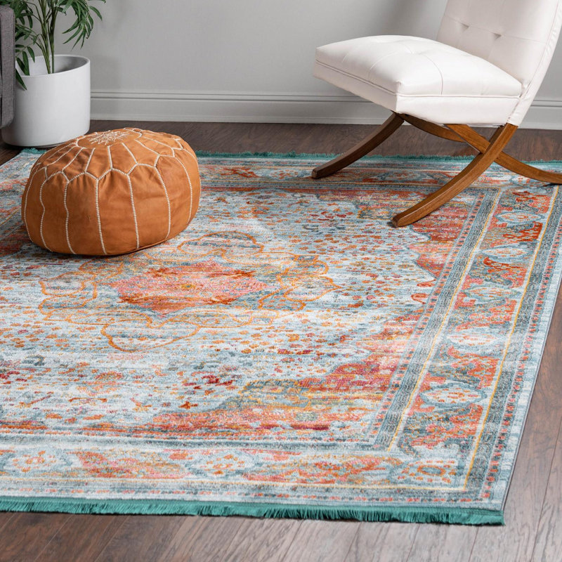 Folmar Oriental Indoor Rug, Square 5'