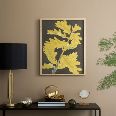 Impression florale vintage avec encadrement CCXLVI - bois massif
