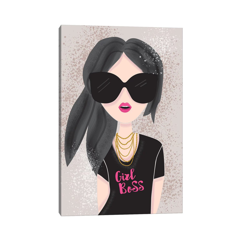 Everyday Girl Boss Iii by Lisa Whitebutton - Wrapped Canvas Gallery-Wrapped Canvas Giclée