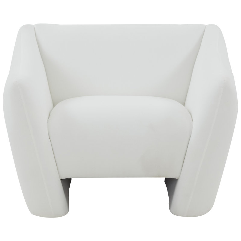 Fauteuil Vedra, 100% lin blanc