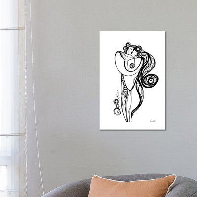 Embrace White by Soul Curry Art & Illustrations - Wrapped Canvas Painting