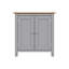 Daris 2 Door Compact Sideboard Buffet Storage Cabinet. 65cm Wide. Polished Chrome Handles.-840358527