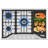 Gasland Chef 30" 5 Burners Gas Cooktop with Reversible Cast Iron Grill/Griddle, NG/LPG Convertible
