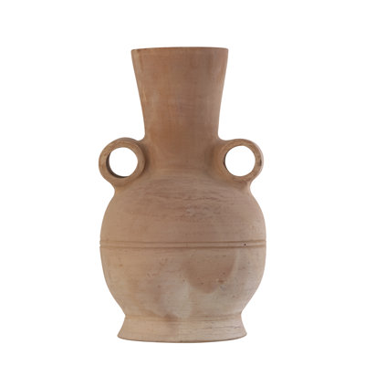 Terracotta Vase Dia 8.25" X 15"H