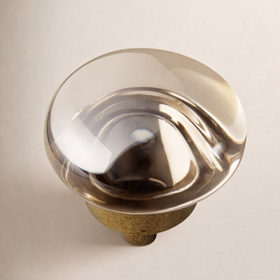 Crystal Mushroom Cabinet Knob
