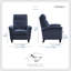 Fauteuil inclinable manuel 35 po avec revêtement en chenille Cambourne-723137994