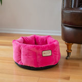 Velvet Bolster Pet Bed