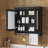 3-in-1 Bathroom Mirror Cabinet with Adjustable Shelves and Soft Close Doors, 30 Inch Wall Mounted Storage for Vanity-1602032851