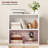 2-Tier Bookshelf Storage Shelves, 23.7 Inch Open Shelf Bookcase, Floor Standing Unit Wooden Bookcase Storage Organizer,Retro-1095879804