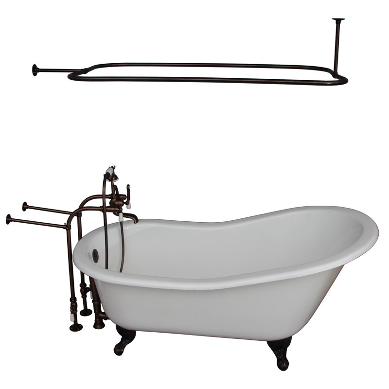 Baignoire de trempage à pattes 61" x 31" moulée en fonte Griffin