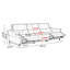 Canapé modulaire orange en similicuir-129381443