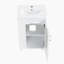 Meuble-lavabo avec lavabo, meuble-lavabo avec tablette à deux niveaux, tablette réglable