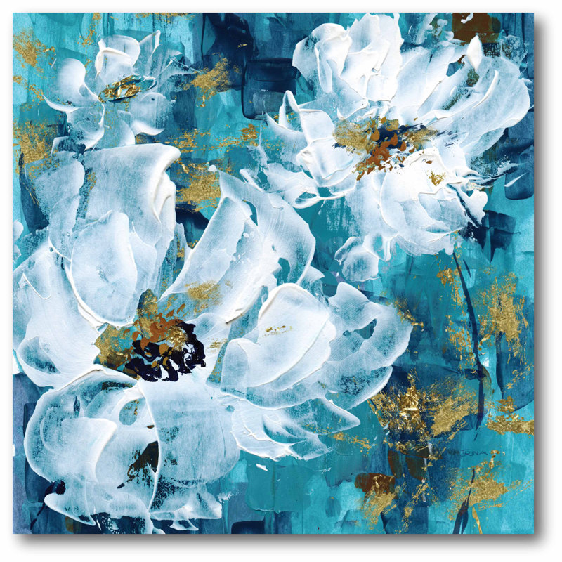 « fleurs ii », impression verticale sur toile tendue
