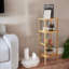 Ahsen 110cm H x 36cm W Bamboo / Rattan Etagere Bookcase