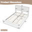 Structure de lit plateforme double avec tête de lit Chic-618849021
