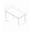 Table basse, accent, cocktail, rectangulaire, salon, L 40 po, métal, contemporain-688581956