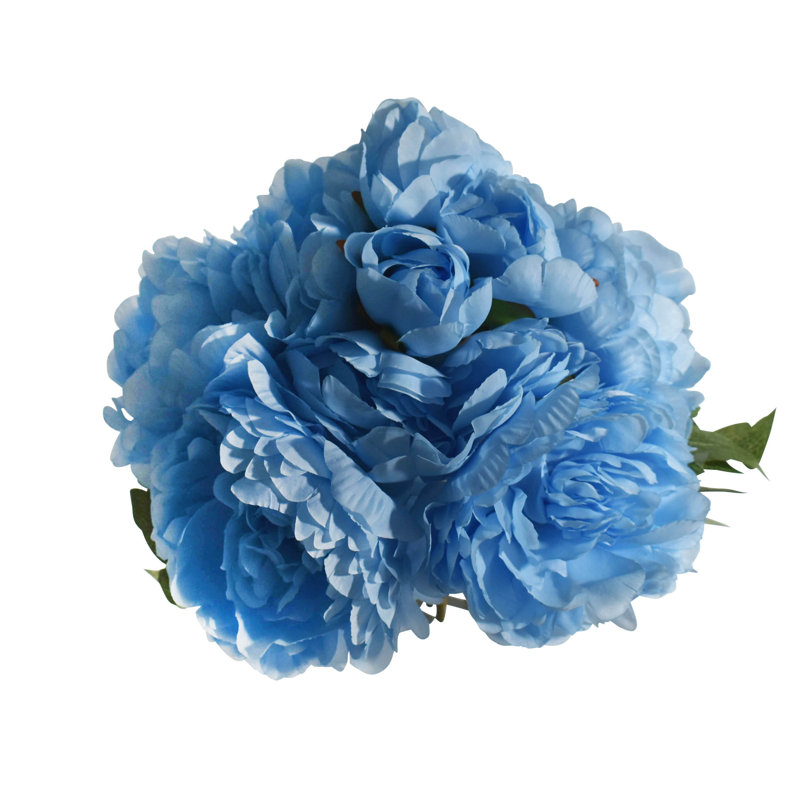 Bouquet de pivoines 11 po 11 po, bleu