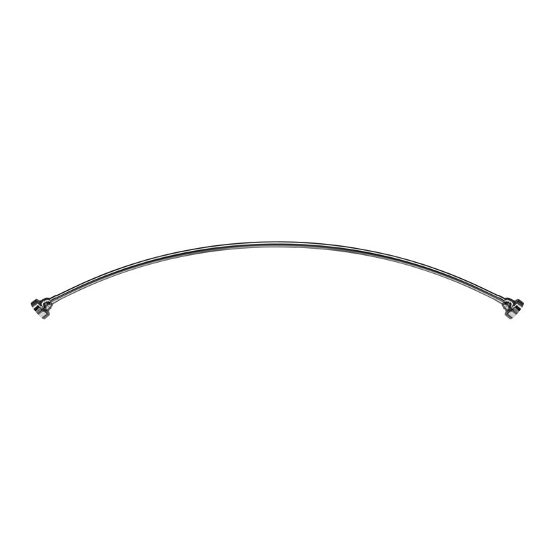 Adjustable Stainless Steel Curved Shower Curtain Rod, 60in