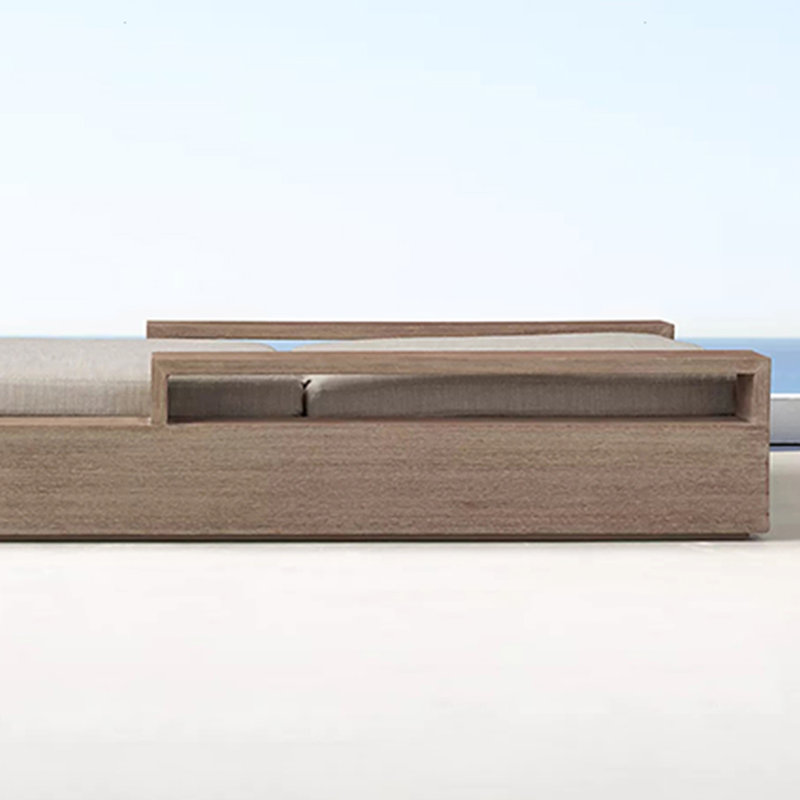 Chaise longue d'extérieur à dossier réglable