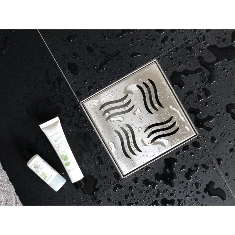 Square 15cm Grid Shower Waste