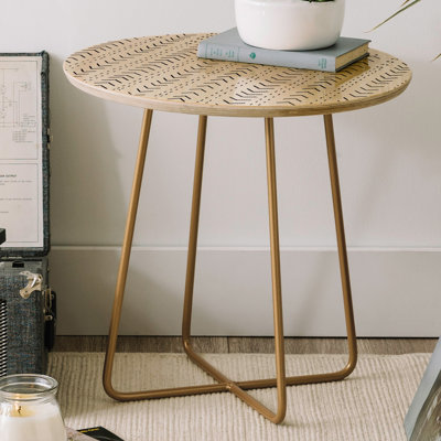 Table de bout ronde Dore Abolina