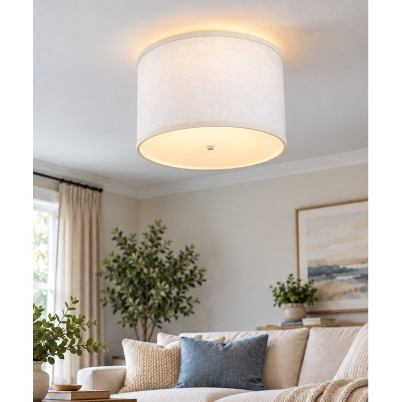 Kimsey Linen Flush Mount