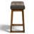 24'' Saddle Seat Counter Height Barstool with Solid Wood Frame-124236276