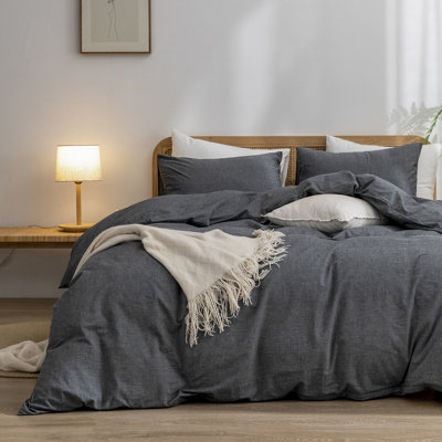Ensemble de housse de couette 100% coton délavé Bestouch Bestouch