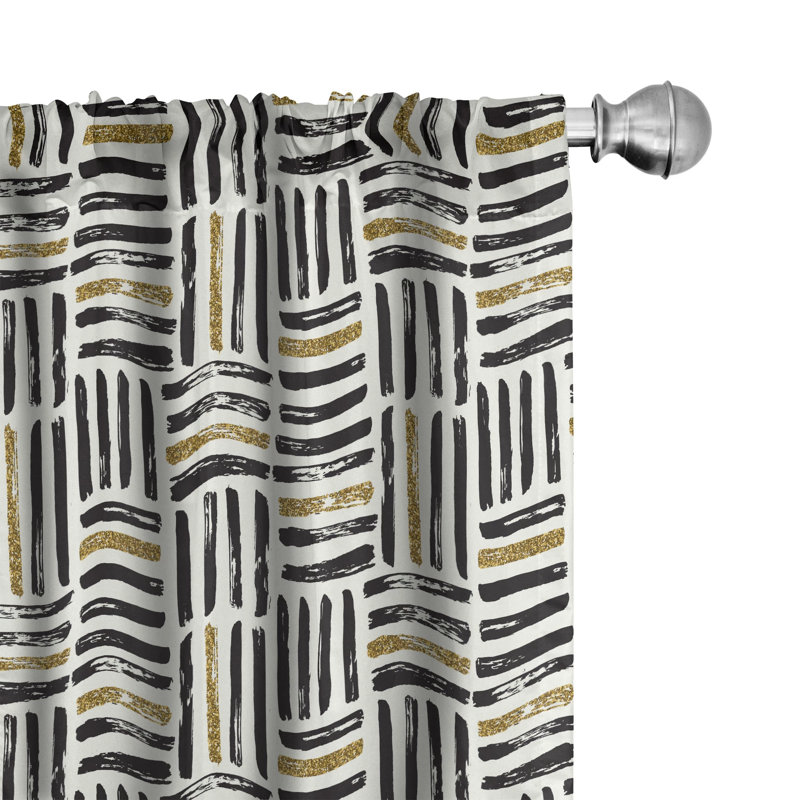 Semi-Sheer Rod Pocket Curtain Panels, 28" x 84"