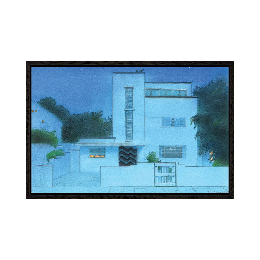 Modernist House St Margaret's von Ian Beck - Galerie-verpackte Leinwand Giclée auf Leinwand