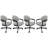 Swivel Metal Caster Dining Chairs - M-70 Style-129680735-72467231-72467232