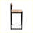 Modern Set of 2  Bar Stools with footrest for Kitchen Island-616857420
