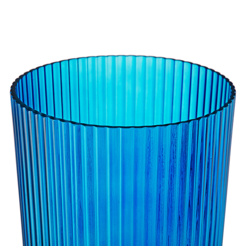 Fredine Handmade Glass Table Vase, Blue